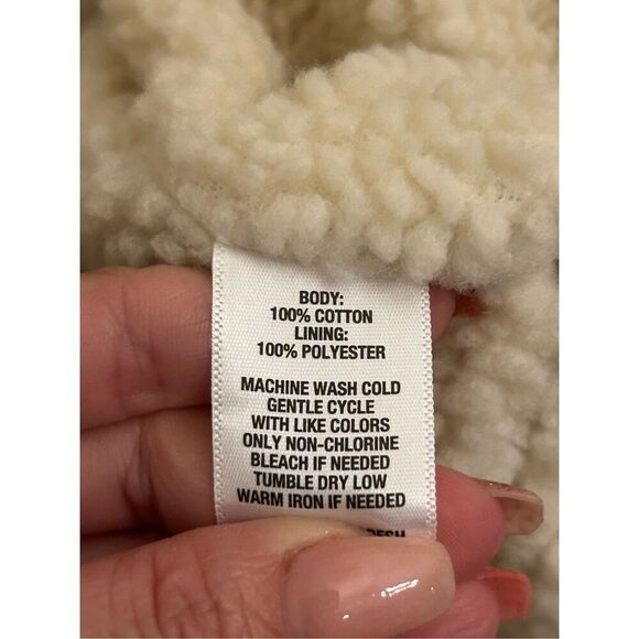 Ocean+Coast Sherpa-Lined Flannel Shacket camouflage size S - Picture 8 of 10